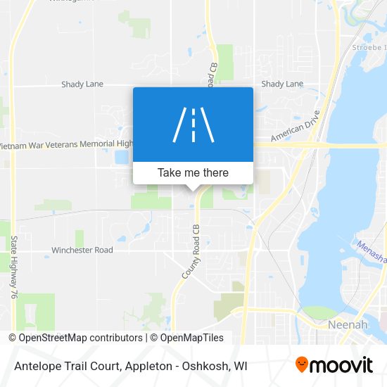 Mapa de Antelope Trail Court