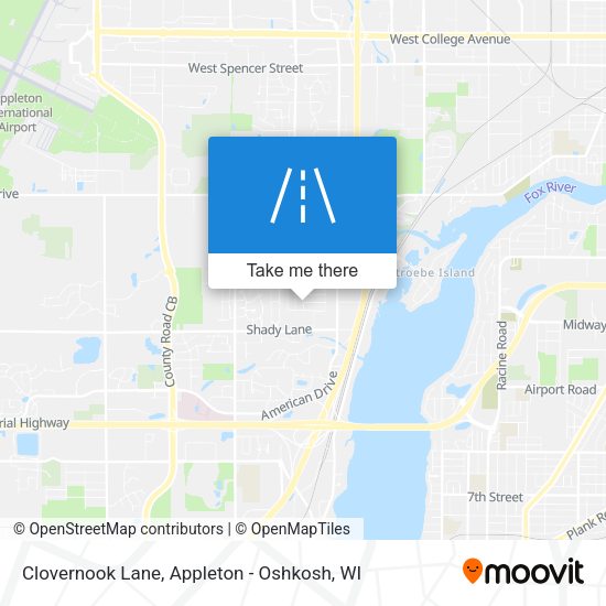 Mapa de Clovernook Lane