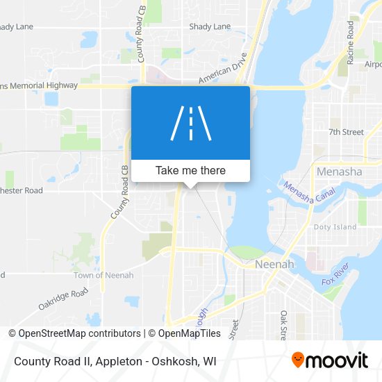 County Road II map