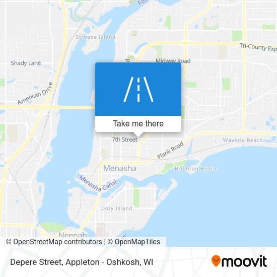 Depere Street map