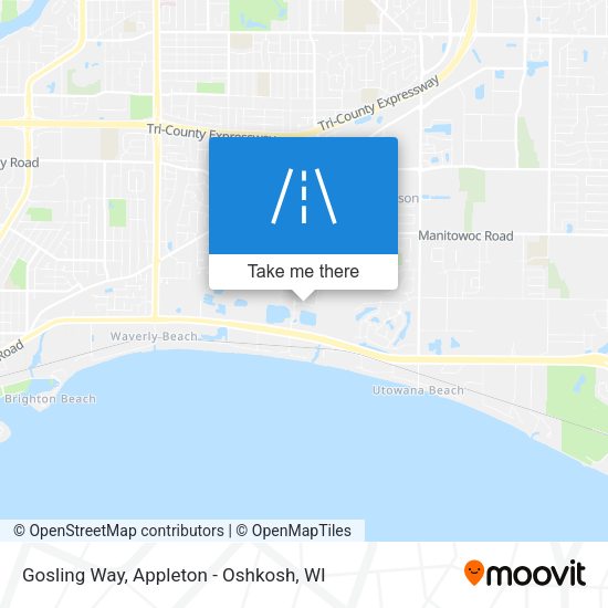 Gosling Way map