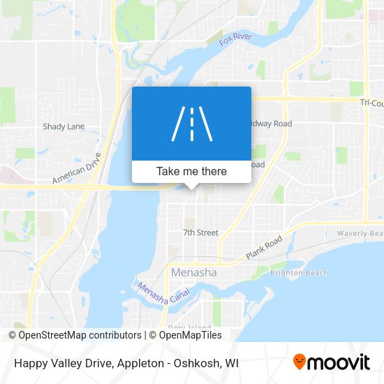 Happy Valley Drive map