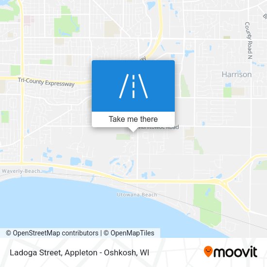 Ladoga Street map
