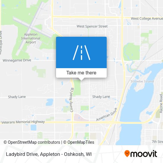 Ladybird Drive map