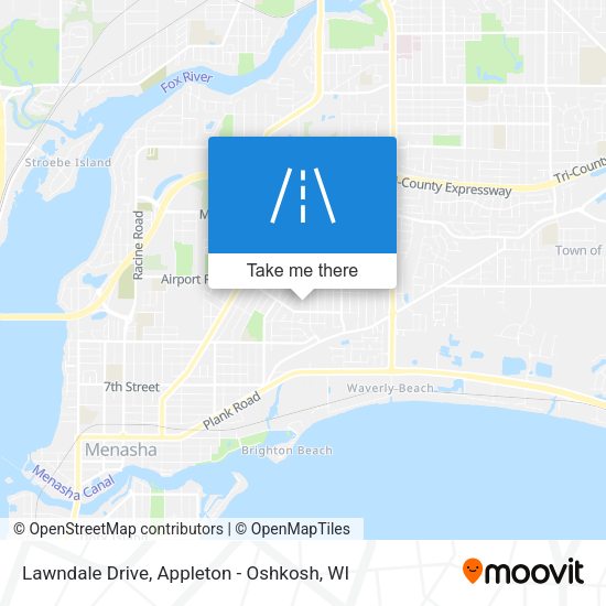 Lawndale Drive map