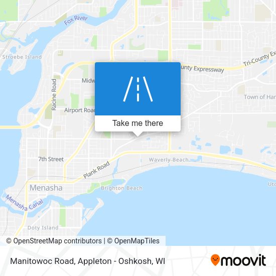 Manitowoc Road map