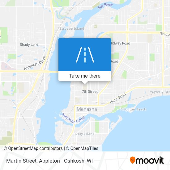 Martin Street map