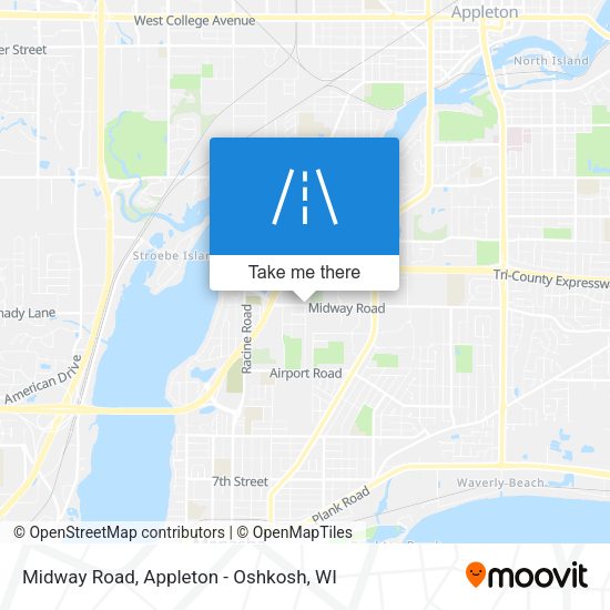 Mapa de Midway Road