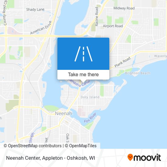 Neenah Center map