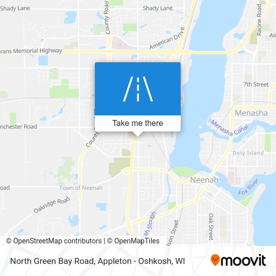 North Green Bay Road map