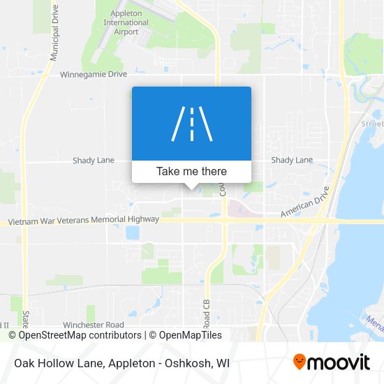 Oak Hollow Lane map