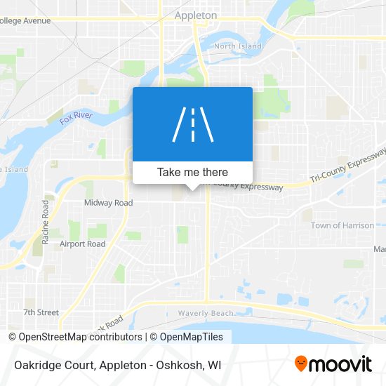 Oakridge Court map