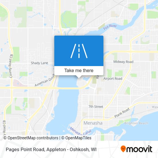 Pages Point Road map