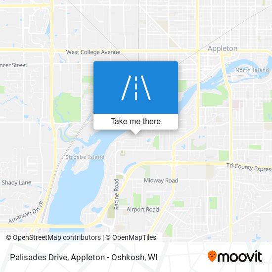 Palisades Drive map