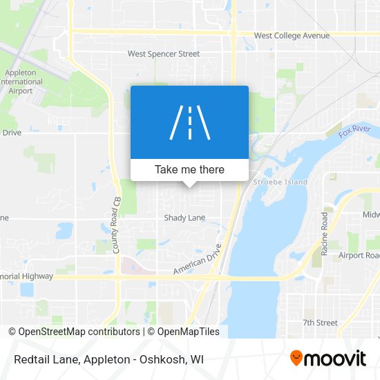 Redtail Lane map