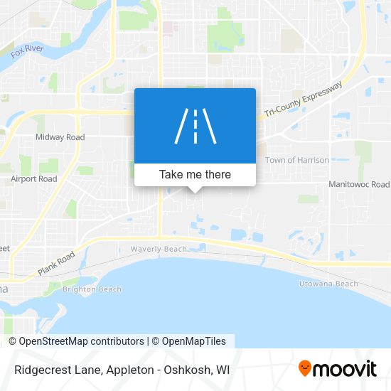 Mapa de Ridgecrest Lane