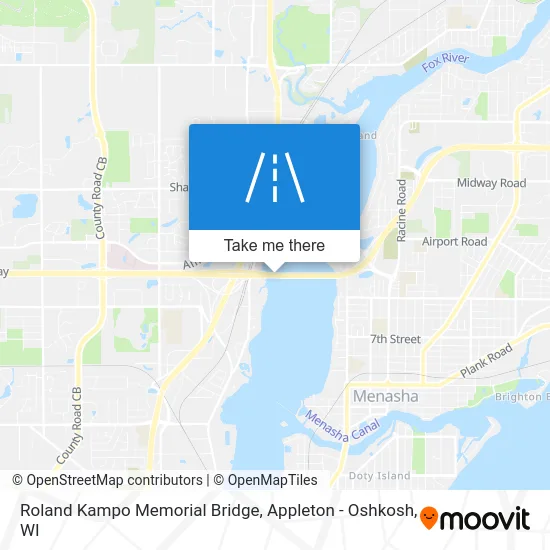 Roland Kampo Memorial Bridge map