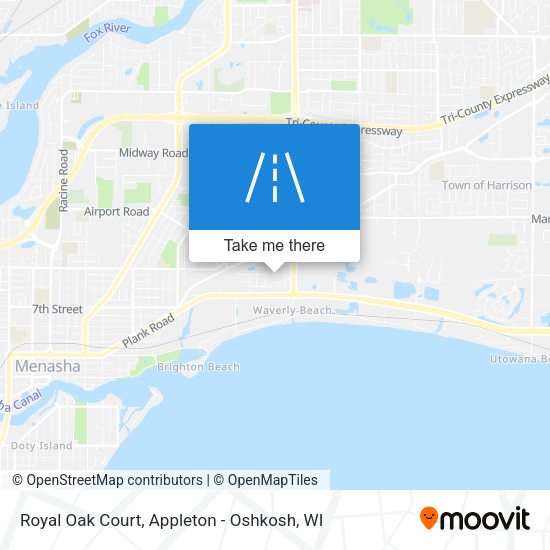 Royal Oak Court map