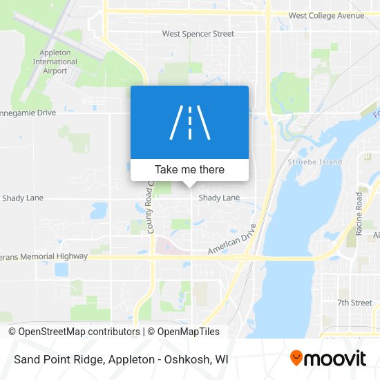 Sand Point Ridge map