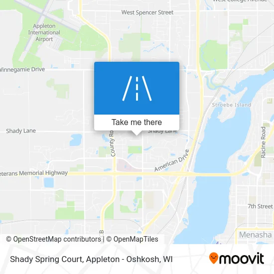 Shady Spring Court map