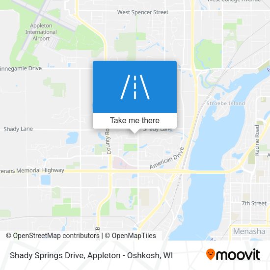 Mapa de Shady Springs Drive
