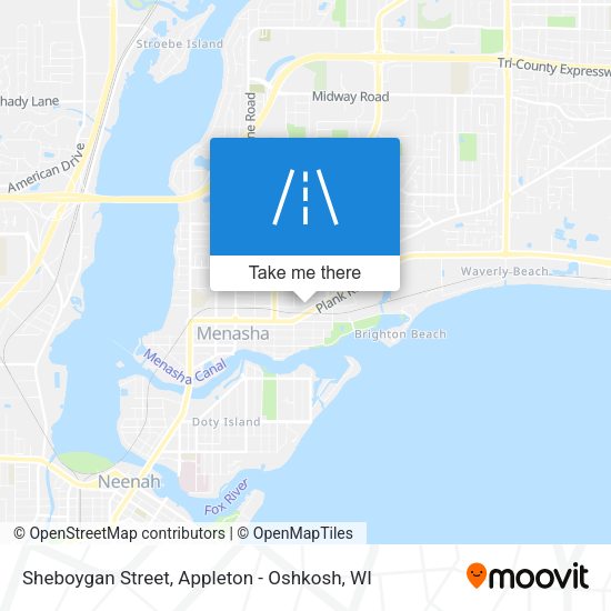 Mapa de Sheboygan Street