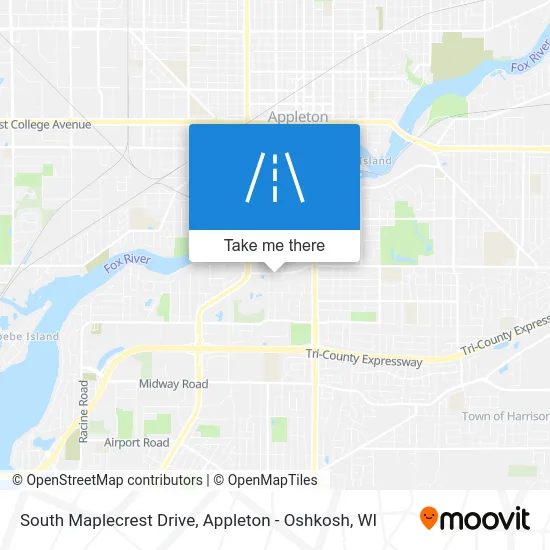 South Maplecrest Drive map