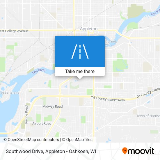 Mapa de Southwood Drive
