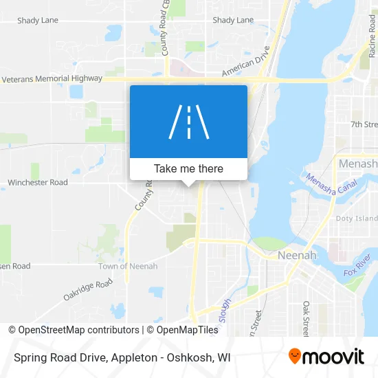 Spring Road Drive map