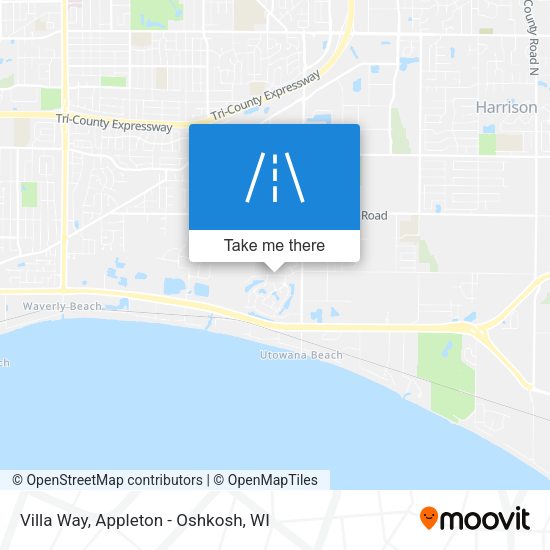 Villa Way map