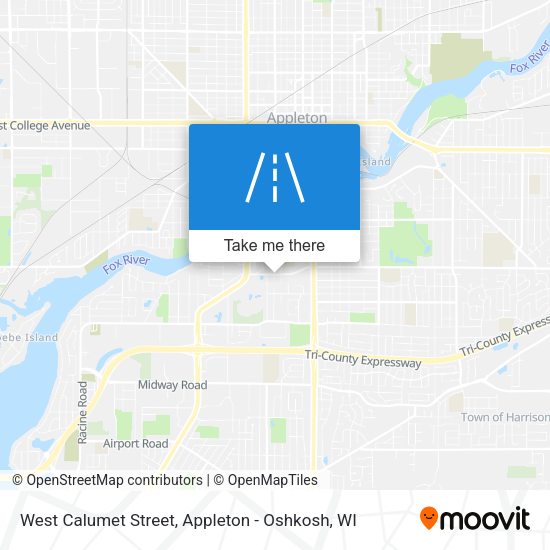 West Calumet Street map