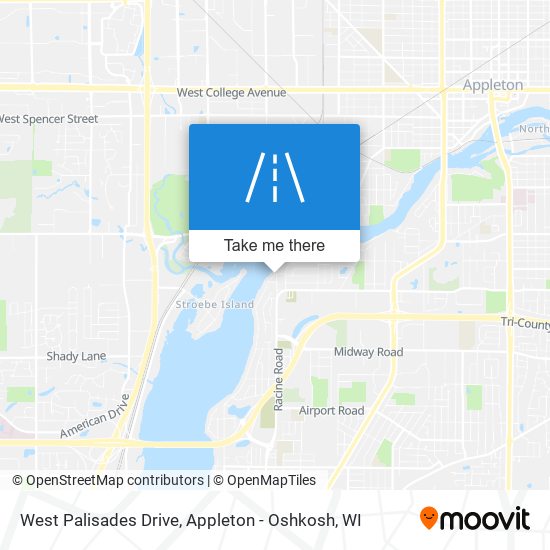 Mapa de West Palisades Drive