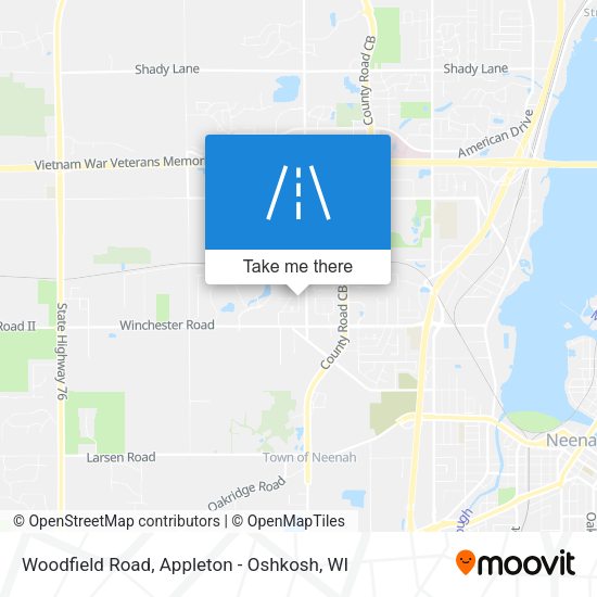 Woodfield Road map