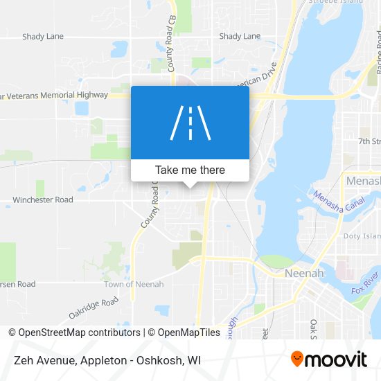 Zeh Avenue map