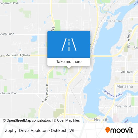 Zephyr Drive map