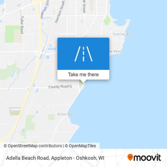 Adella Beach Road map
