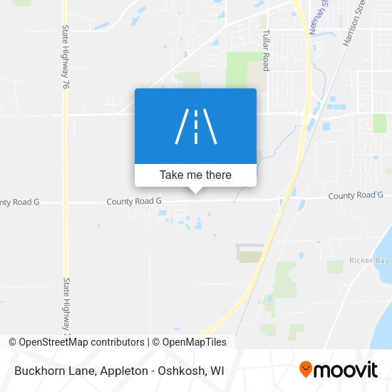 Buckhorn Lane map