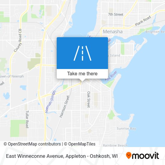 East Winneconne Avenue map