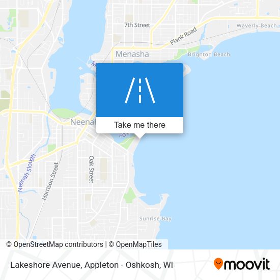 Lakeshore Avenue map
