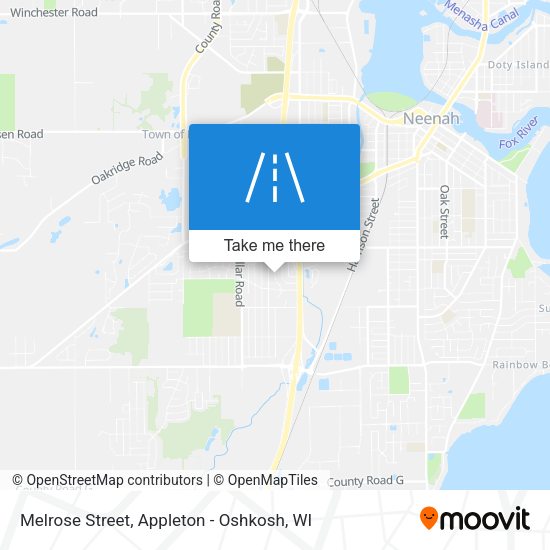 Melrose Street map