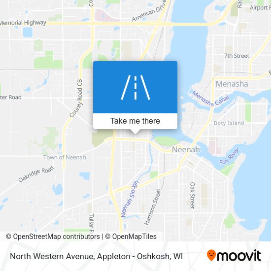 North Western Avenue map