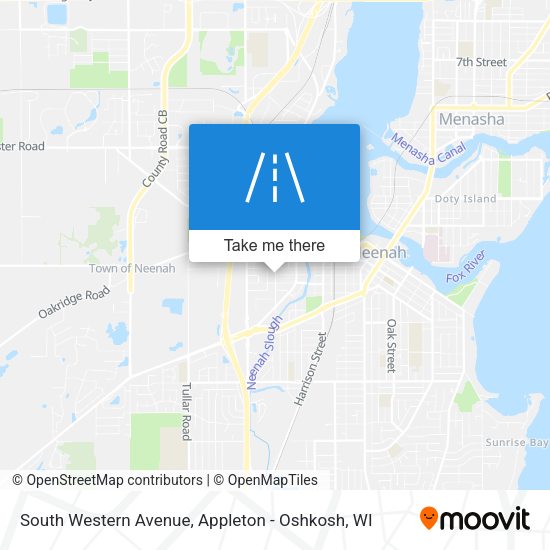 South Western Avenue map