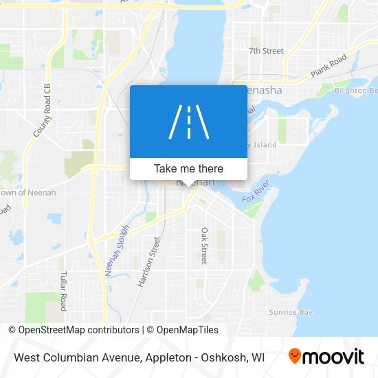 West Columbian Avenue map