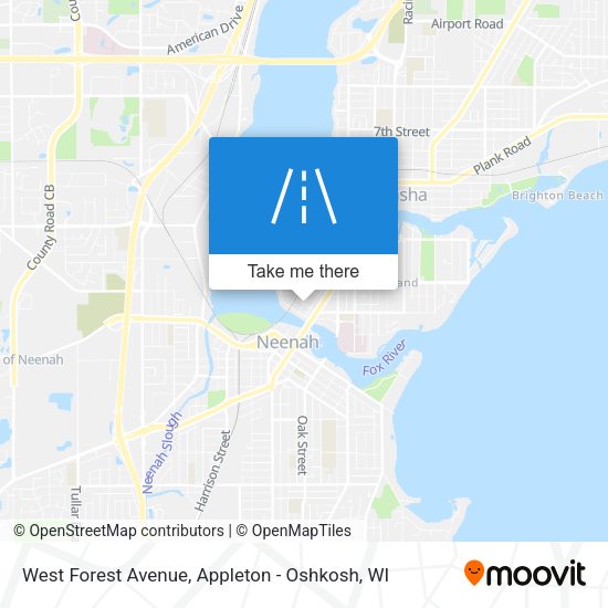 West Forest Avenue map