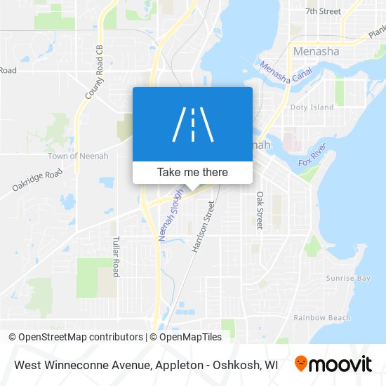 West Winneconne Avenue map