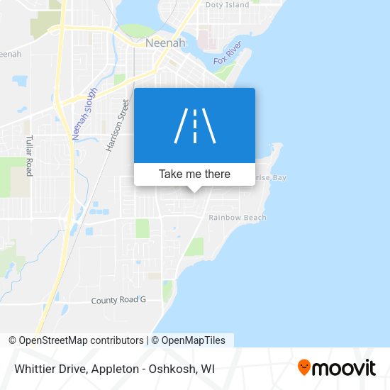 Whittier Drive map