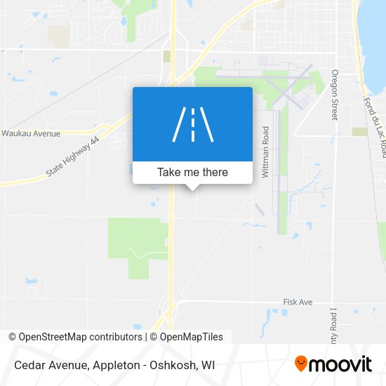 Mapa de Cedar Avenue
