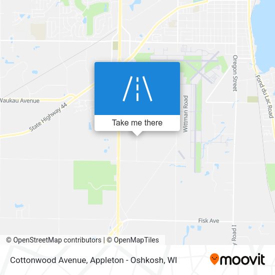 Mapa de Cottonwood Avenue