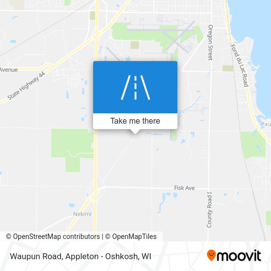 Mapa de Waupun Road