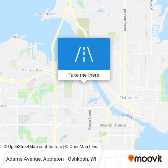 Adams Avenue map
